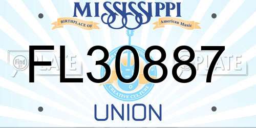 FL30887 Mississippi License Plate