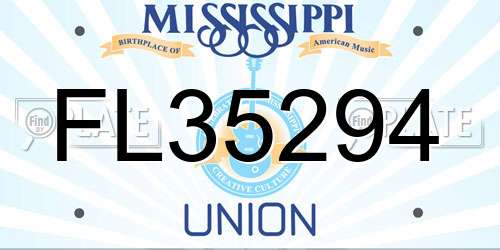 FL35294 Mississippi License Plate