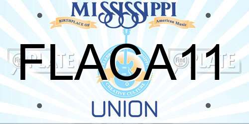 FLACA11 Mississippi License Plate