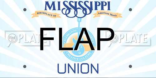 FLAP Mississippi License Plate