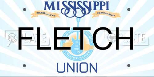FLETCH Mississippi License Plate