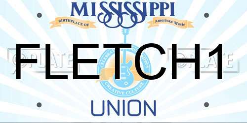 FLETCH1 Mississippi License Plate
