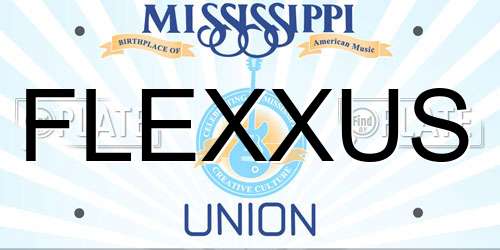 FLEXXUS Mississippi License Plate