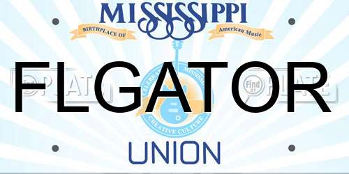 FLGATOR Mississippi License Plate