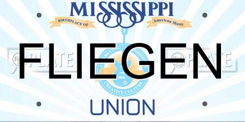 FLIEGEN Mississippi License Plate
