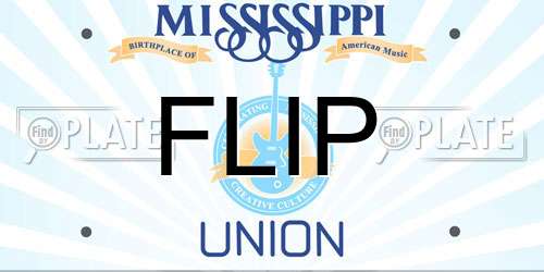 FLIP Mississippi License Plate