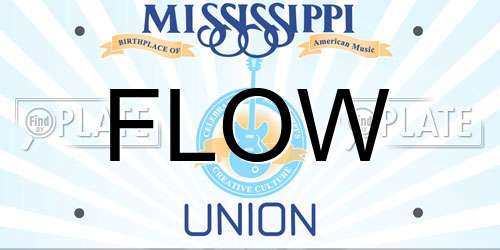 FLOW Mississippi License Plate