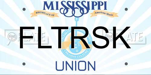 FLTRSK Mississippi License Plate