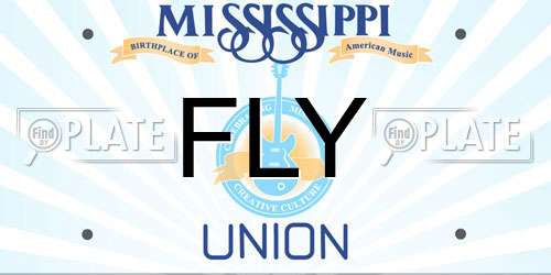 FLY Mississippi License Plate