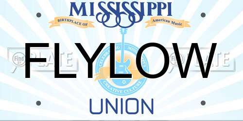 FLYLOW Mississippi License Plate