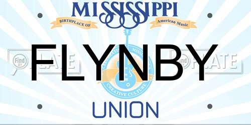 FLYNBY Mississippi License Plate