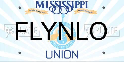 FLYNLO Mississippi License Plate