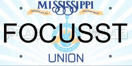 FOCUSST Mississippi License Plate