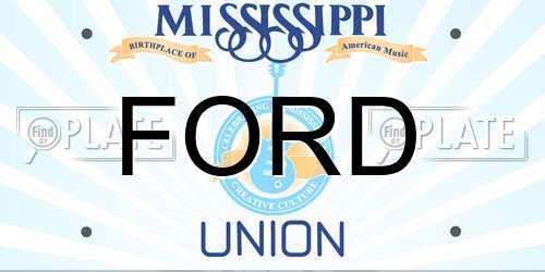 FORD Mississippi License Plate
