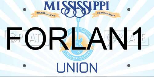 FORLAN1 Mississippi License Plate