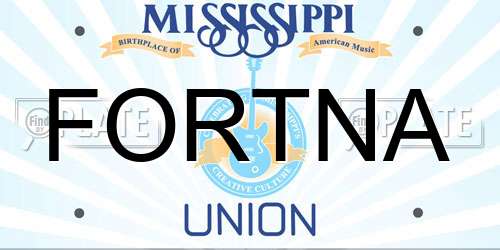 FORTNA Mississippi License Plate