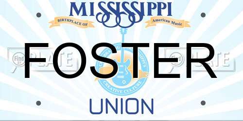 FOSTER Mississippi License Plate