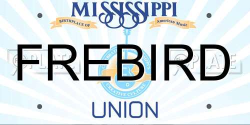 FREBIRD Mississippi License Plate