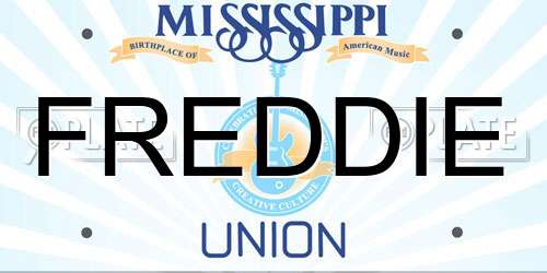 FREDDIE Mississippi License Plate