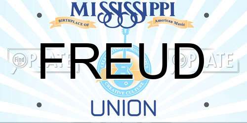 FREUD Mississippi License Plate