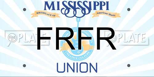 FRFR Mississippi License Plate