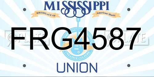 FRG4587 Mississippi License Plate