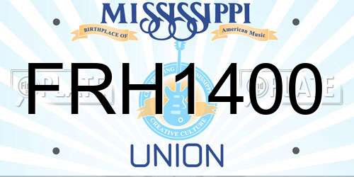 FRH1400 Mississippi License Plate