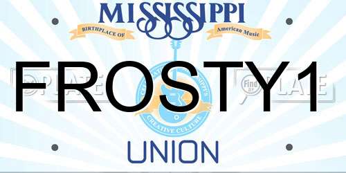 FROSTY1 Mississippi License Plate