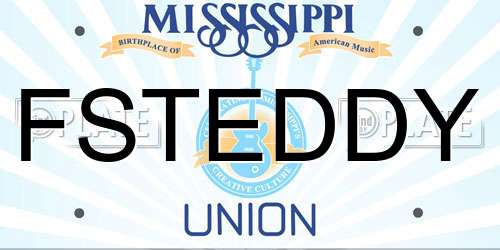 FSTEDDY Mississippi License Plate