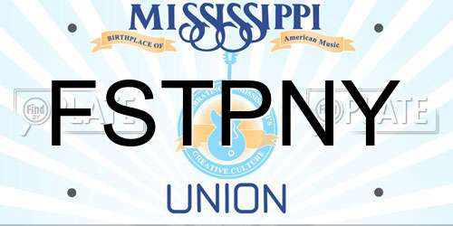 FSTPNY Mississippi License Plate