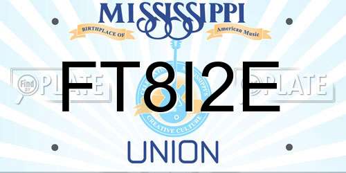 FT8I2E Mississippi License Plate