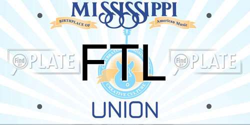 FTL Mississippi License Plate