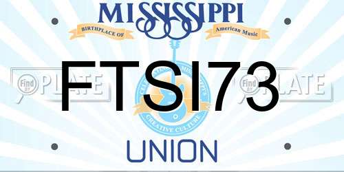 FTSI73 Mississippi License Plate
