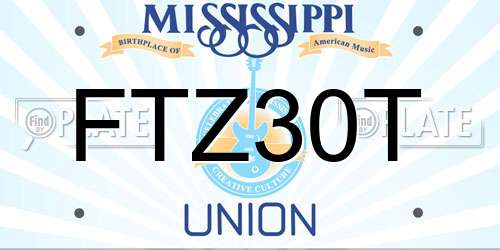 FTZ30T Mississippi License Plate