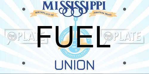 FUEL Mississippi License Plate