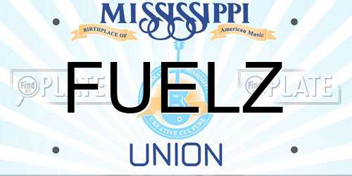 FUELZ Mississippi License Plate