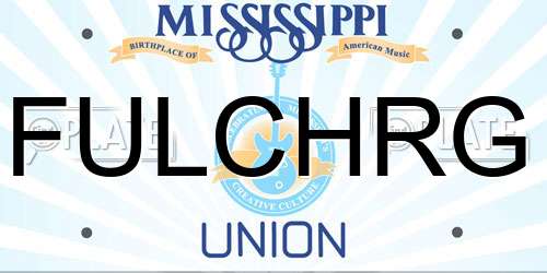FULCHRG Mississippi License Plate