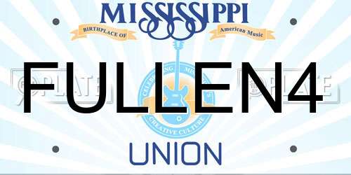 FULLEN4 Mississippi License Plate