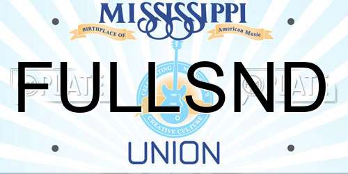FULLSND Mississippi License Plate