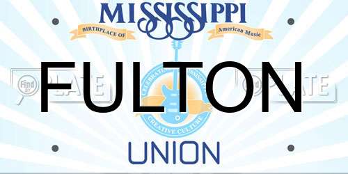 FULTON Mississippi License Plate
