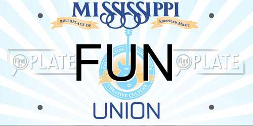 FUN Mississippi License Plate