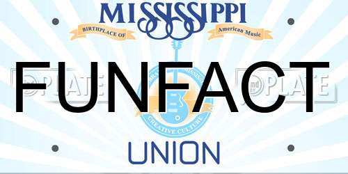 FUNFACT Mississippi License Plate