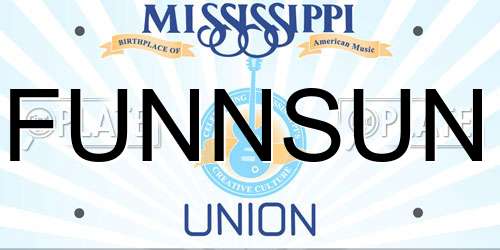 FUNNSUN Mississippi License Plate