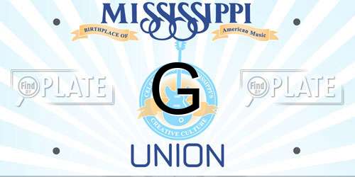 G Mississippi License Plate
