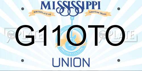 G11OTO Mississippi License Plate