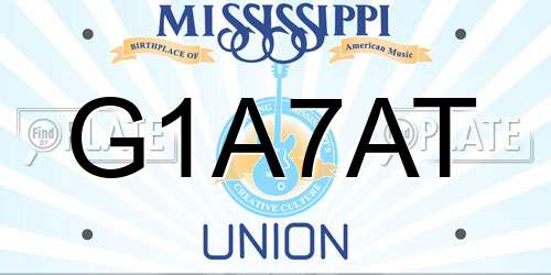 G1A7AT Mississippi License Plate