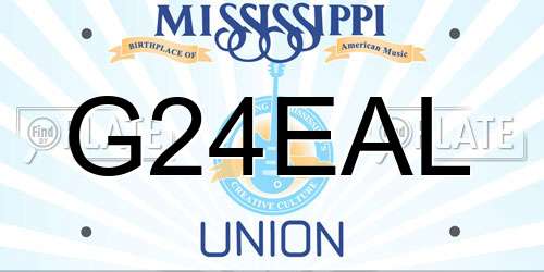 G24EAL Mississippi License Plate