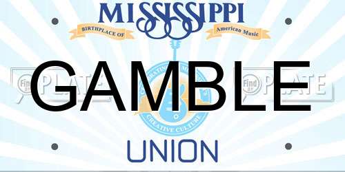 GAMBLE Mississippi License Plate
