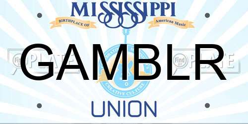 GAMBLR Mississippi License Plate