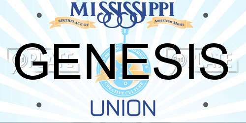 GENESIS Mississippi License Plate